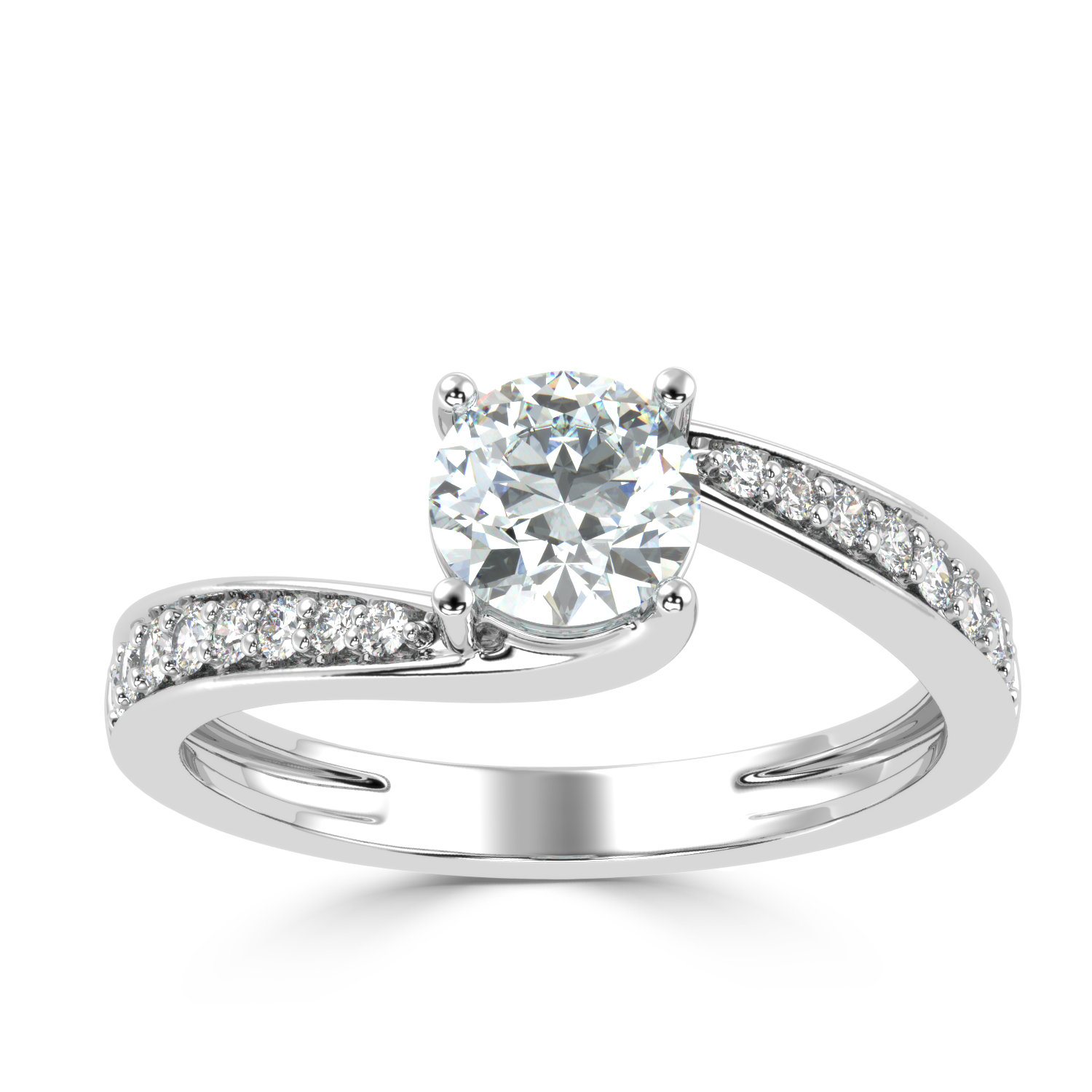 1.24 Carat G Color VS1 Clarity Diamond Studded Natural Diamond Ring.